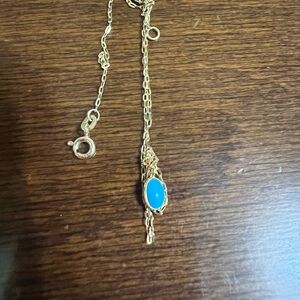 14k gold turquoise necklace